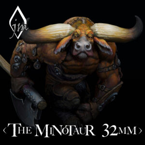 Journeyman Miniatures, The Minotaur, gaming size