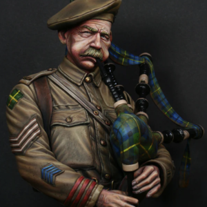 Carl reid, Gordon Highlander Piper Bust