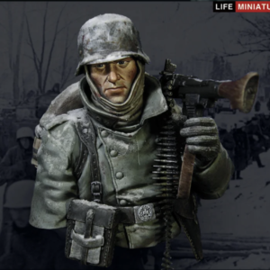 Life Miniatures, WW2 MG34 Gunner, Outskirts of Moscow, November 1941