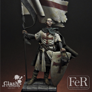 Fer Miniatures, Templar Standard Bearer Acre 1191